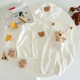 Muslin Bear Romper