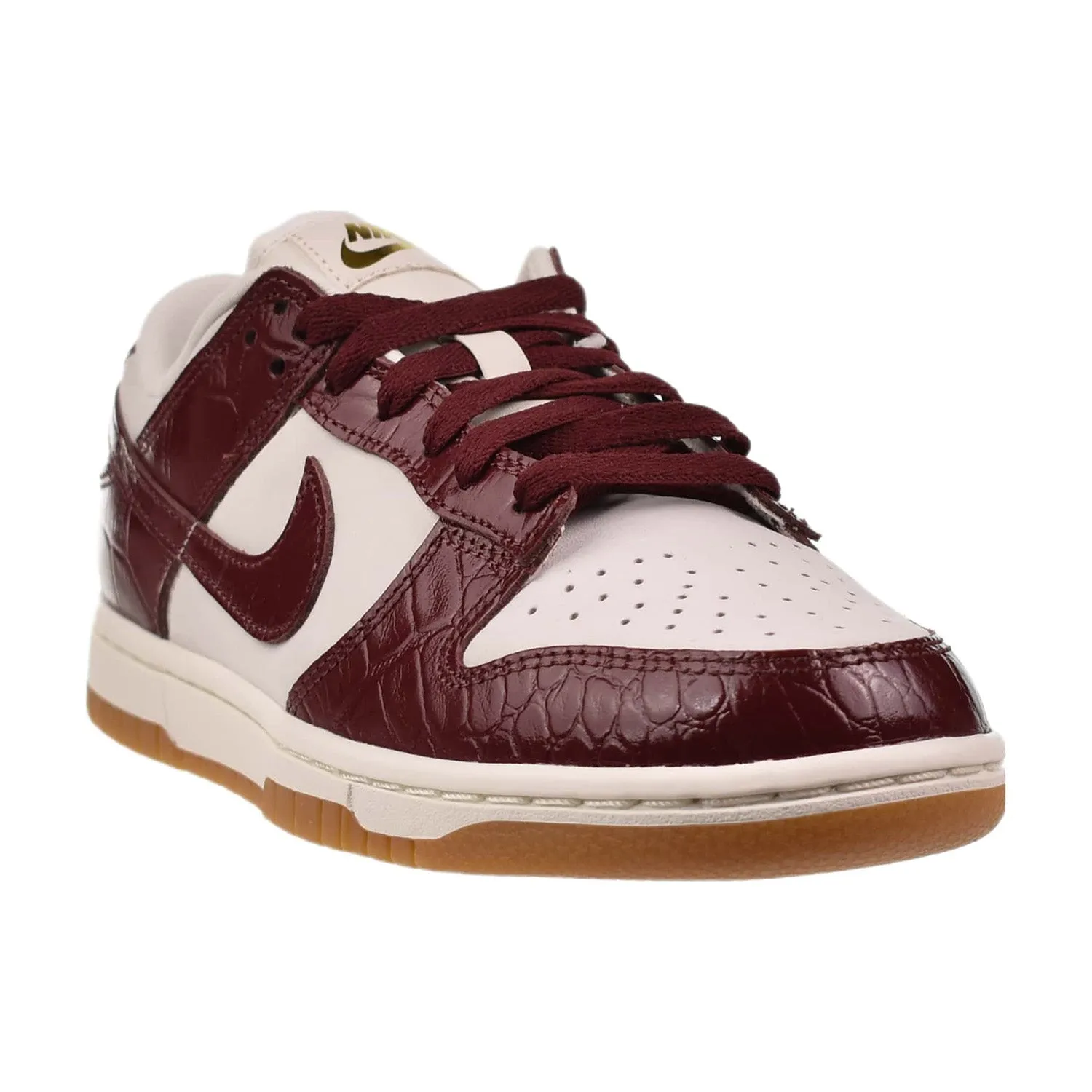 Nike Dunk Low “Team Red Croc” Women's Shoes Phantom-Dark Team Red-Sail