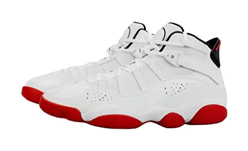 Nike Jordan Men's 6 Rings Basketball Shoes 322992-012 White/University Red 9.5