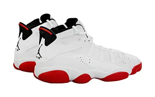 Nike Jordan Men's 6 Rings Basketball Shoes 322992-012 White/University Red 9.5