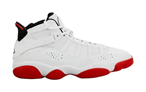 Nike Jordan Men's 6 Rings Basketball Shoes 322992-012 White/University Red 9.5