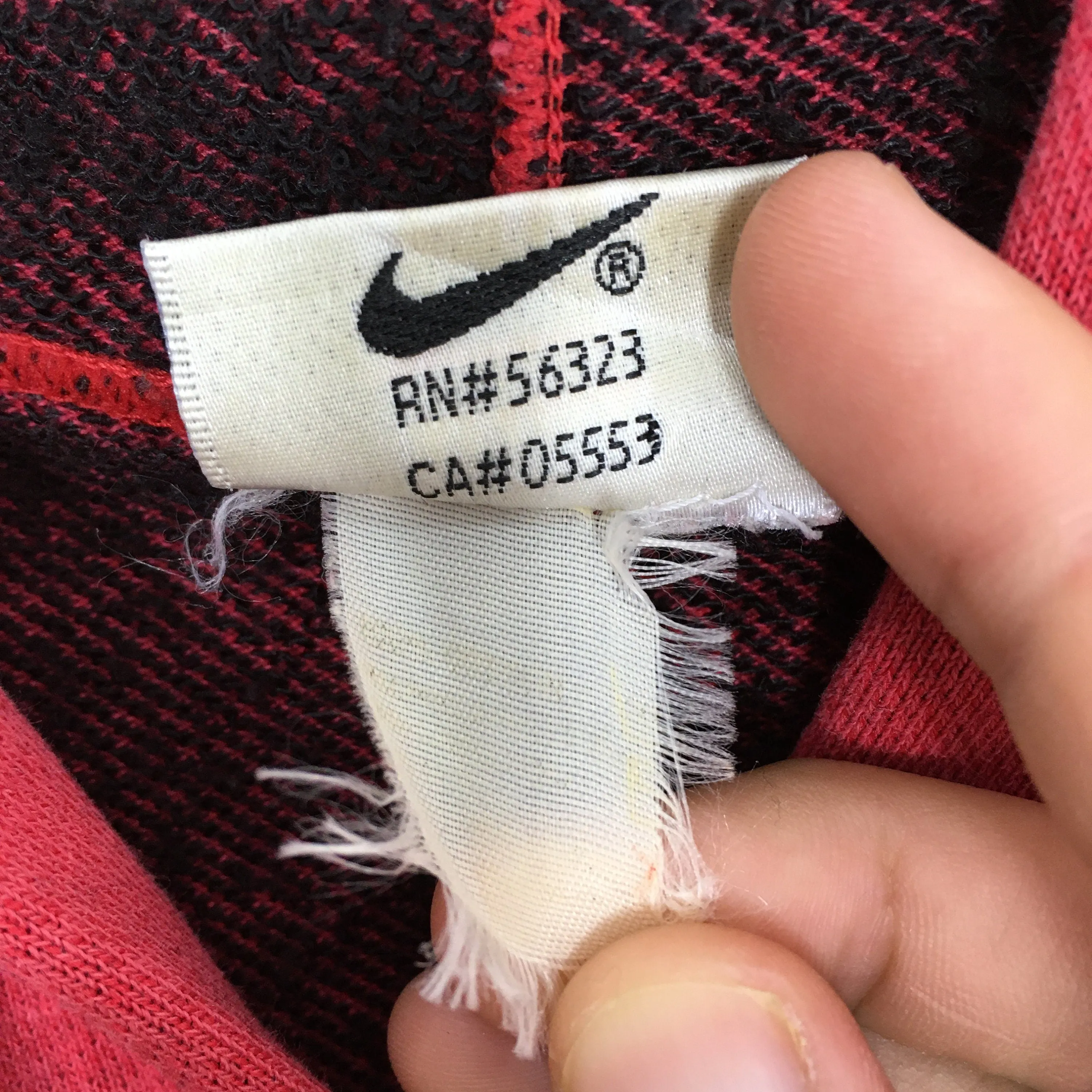 Nike Swoosh Hoodie Sweatshirt Red Medium