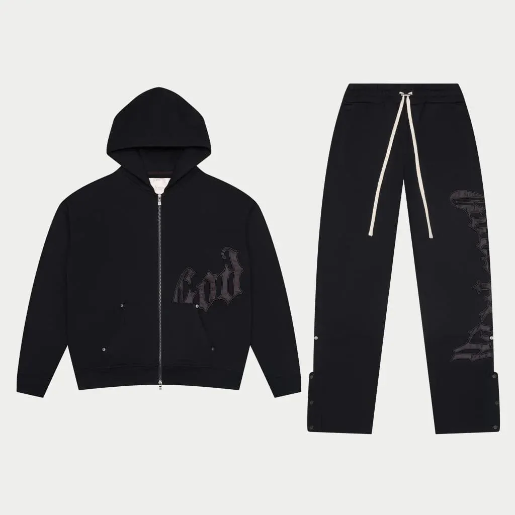 OG Logo Sweatsuit V2 (Black/Black) - GOGLSWTV2BLK