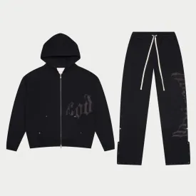 OG Logo Sweatsuit V2 (Black/Black) - GOGLSWTV2BLK
