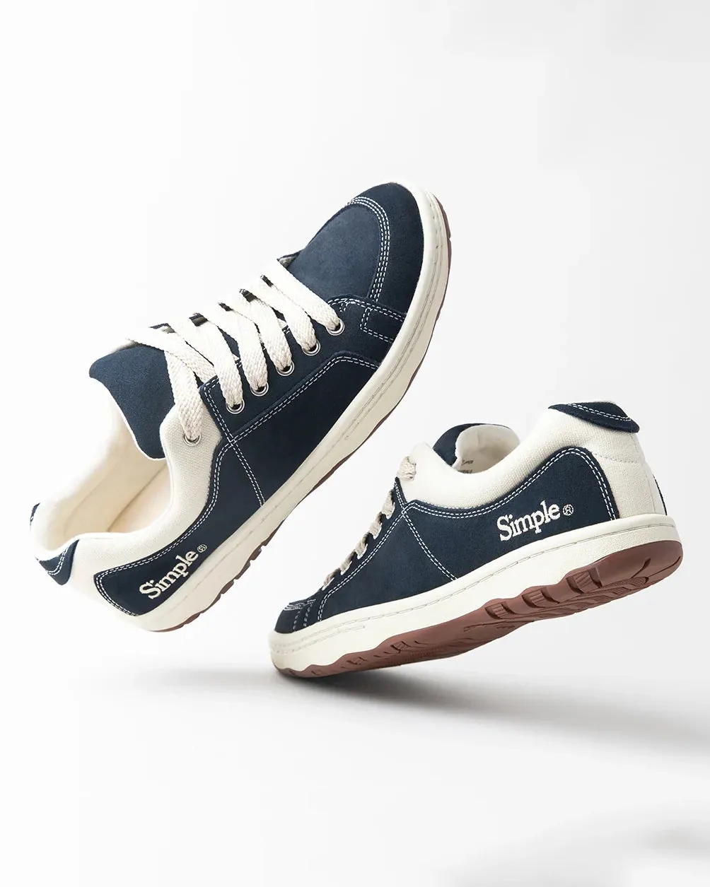 OS Suede Shoes in Navy