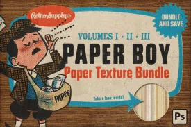 Paper Boy Paper Texture Bundle for Photoshop