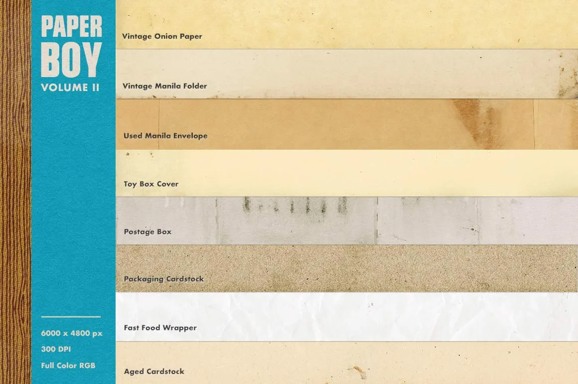 Paper Boy Paper Texture Bundle for Photoshop