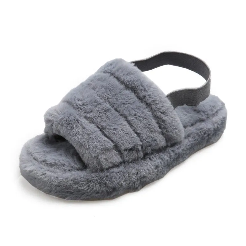 Plush Thick-Soled Non-Slip Slippers Wholesale Clothing And Shoes
