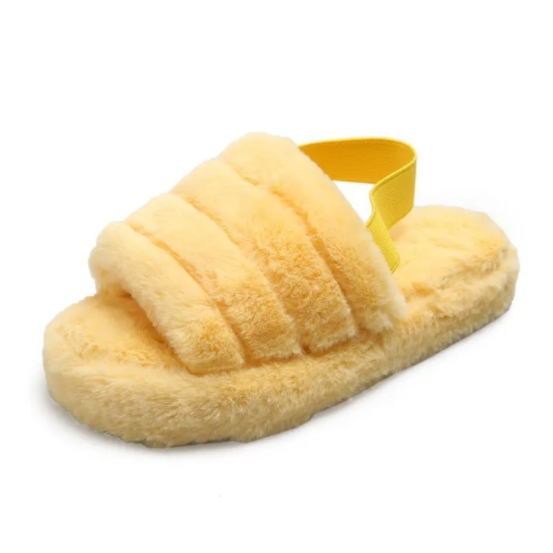 Plush Thick-Soled Non-Slip Slippers Wholesale Clothing And Shoes