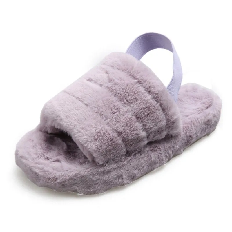 Plush Thick-Soled Non-Slip Slippers Wholesale Clothing And Shoes
