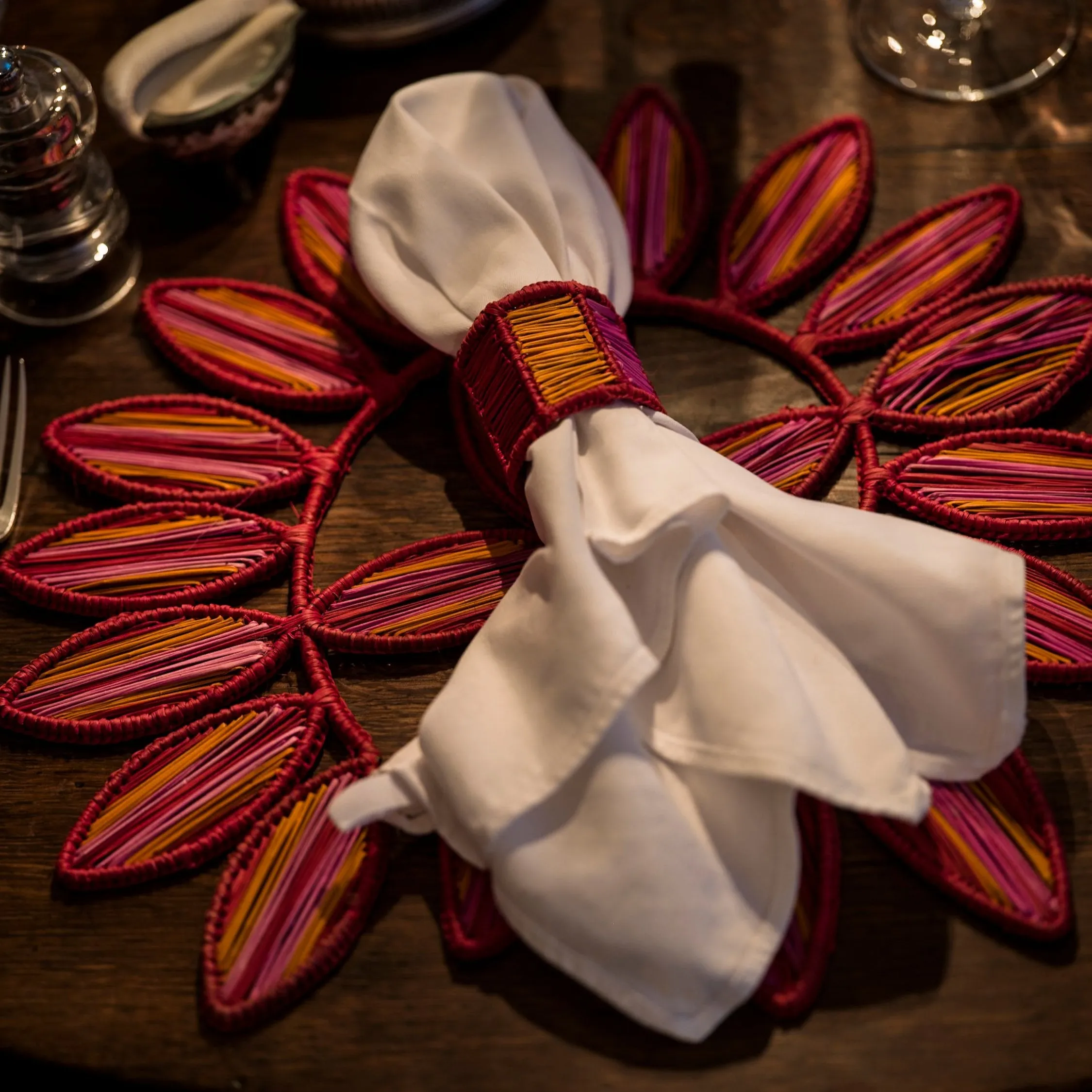 Raya Woven Napkin Rings (Set of 4)