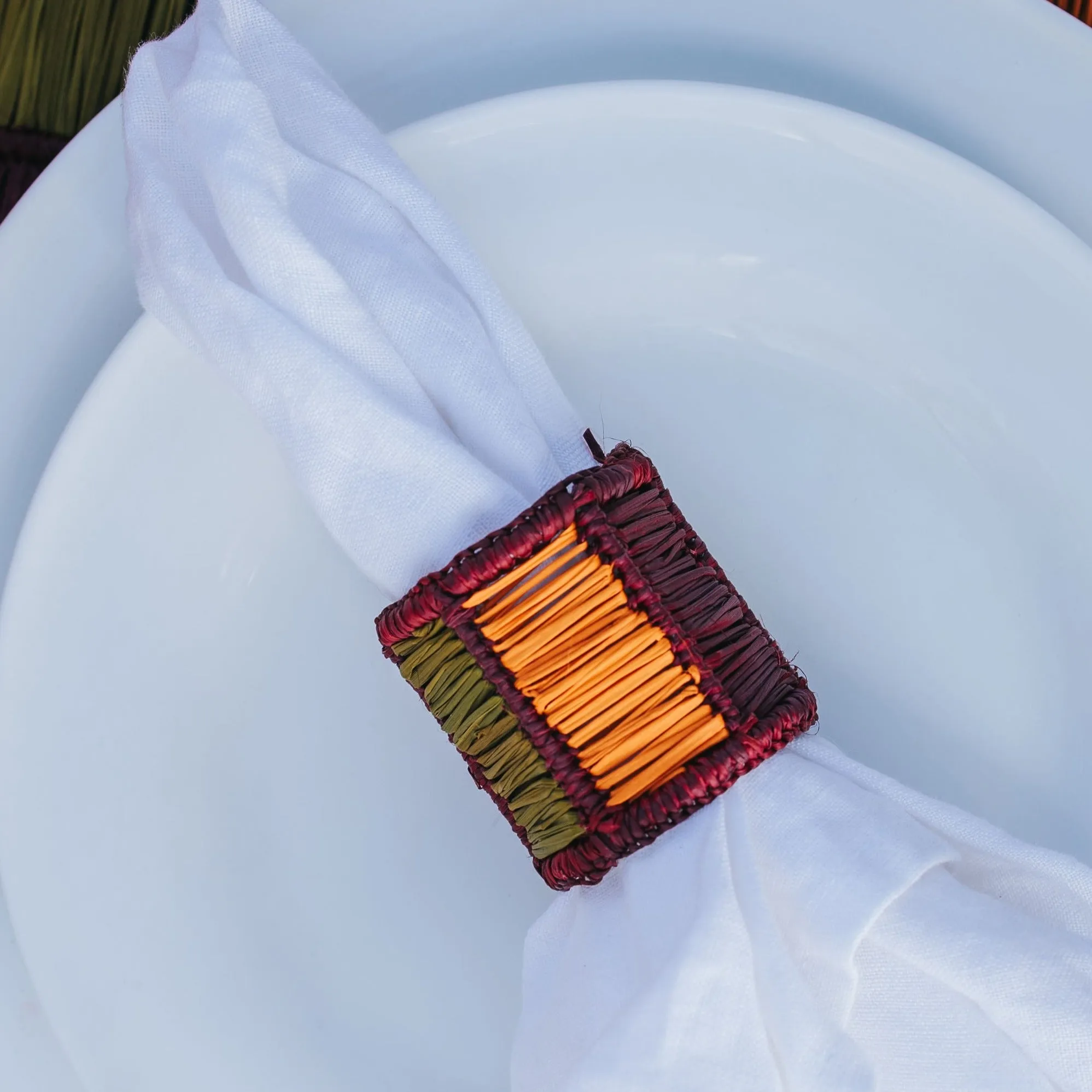 Raya Woven Napkin Rings (Set of 4)