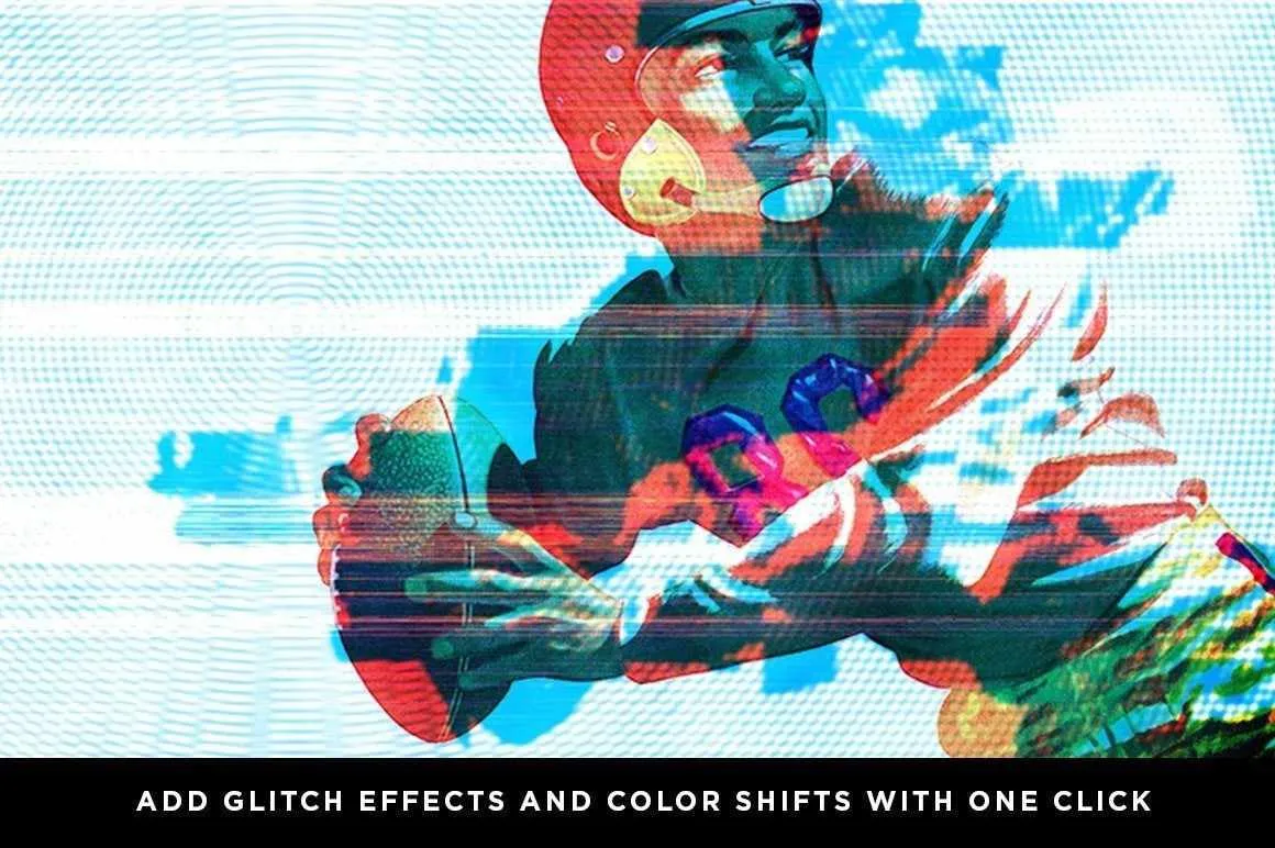RetroGlitch | Photoshop Glitch Bundle