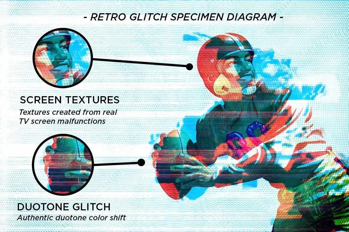 RetroGlitch | Photoshop Glitch Bundle