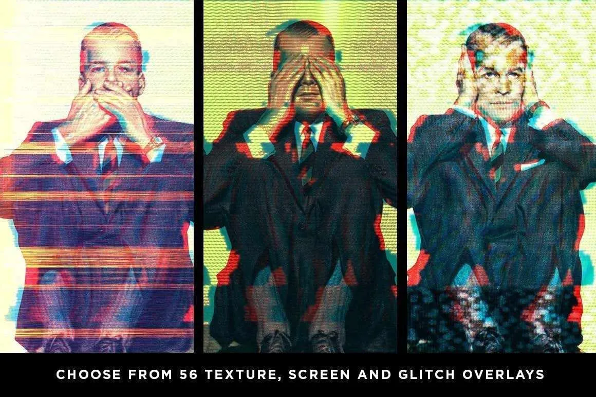 RetroGlitch | Photoshop Glitch Bundle