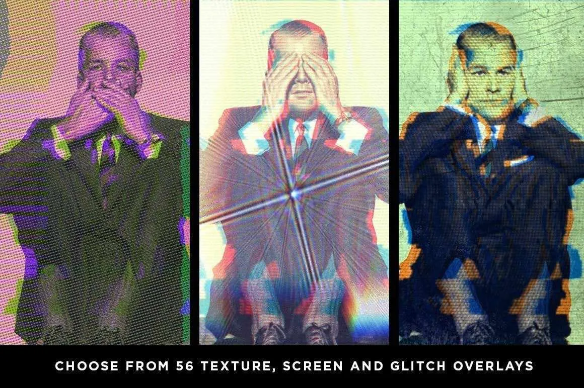 RetroGlitch | Photoshop Glitch Bundle