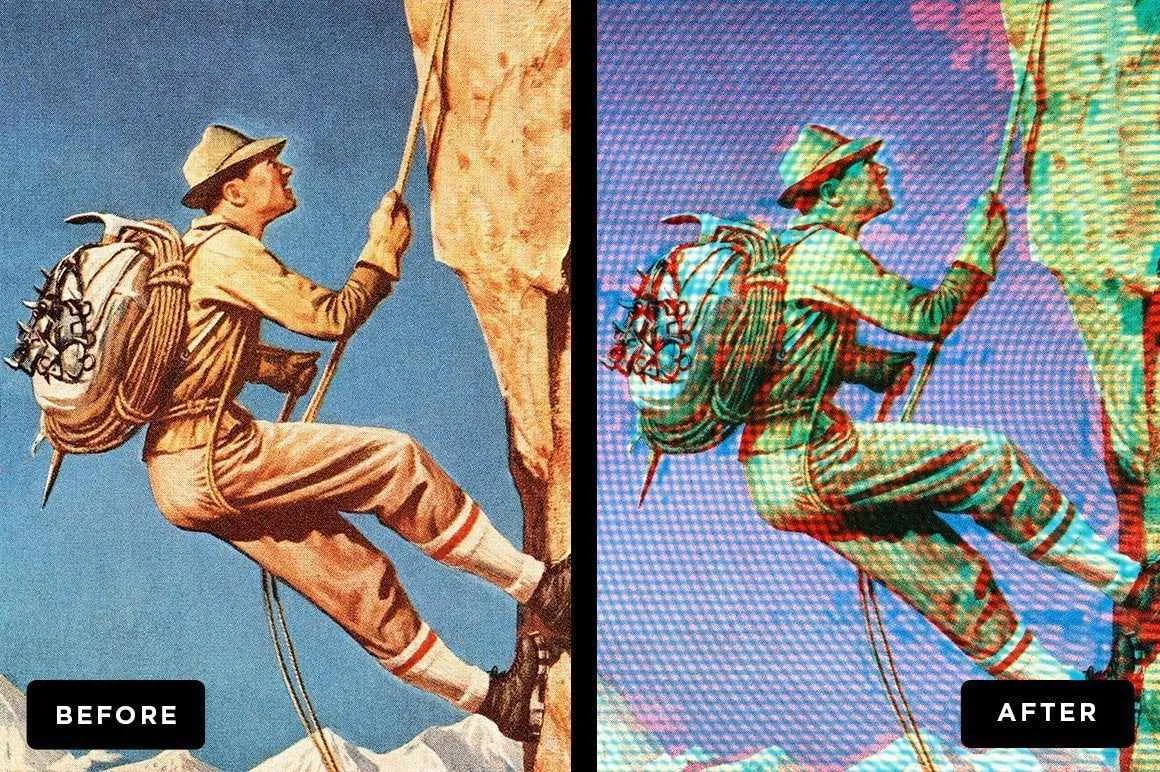 RetroGlitch | Photoshop Glitch Bundle