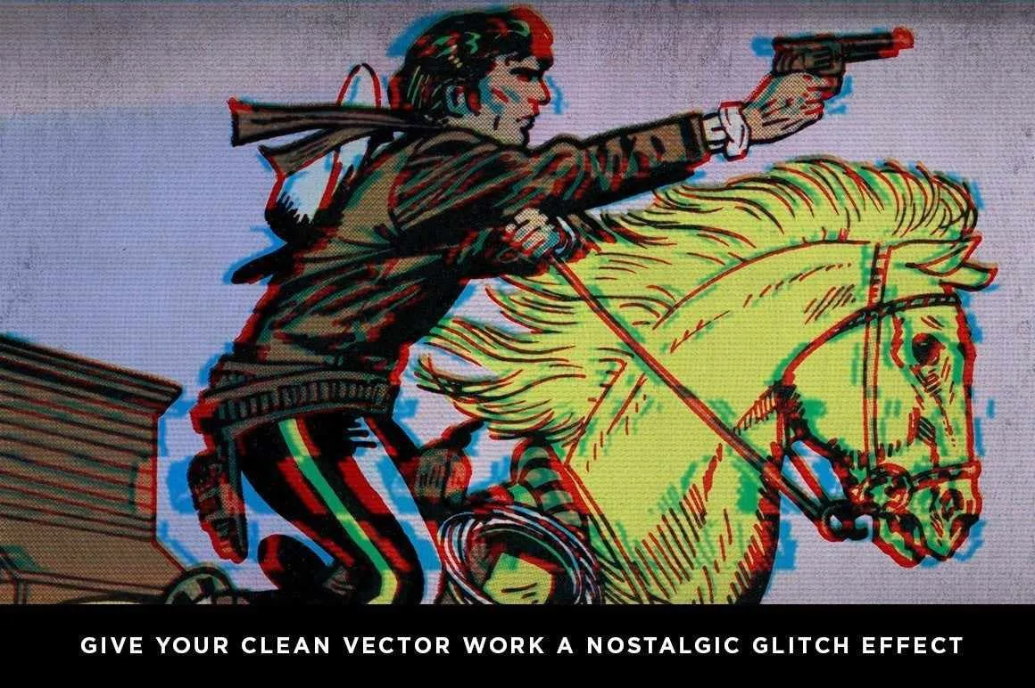 RetroGlitch | Photoshop Glitch Bundle