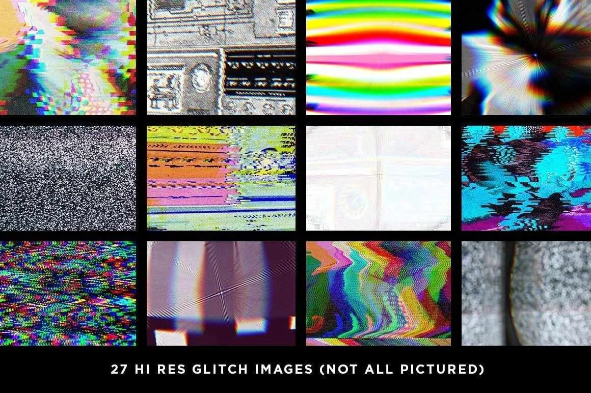 RetroGlitch | Photoshop Glitch Bundle