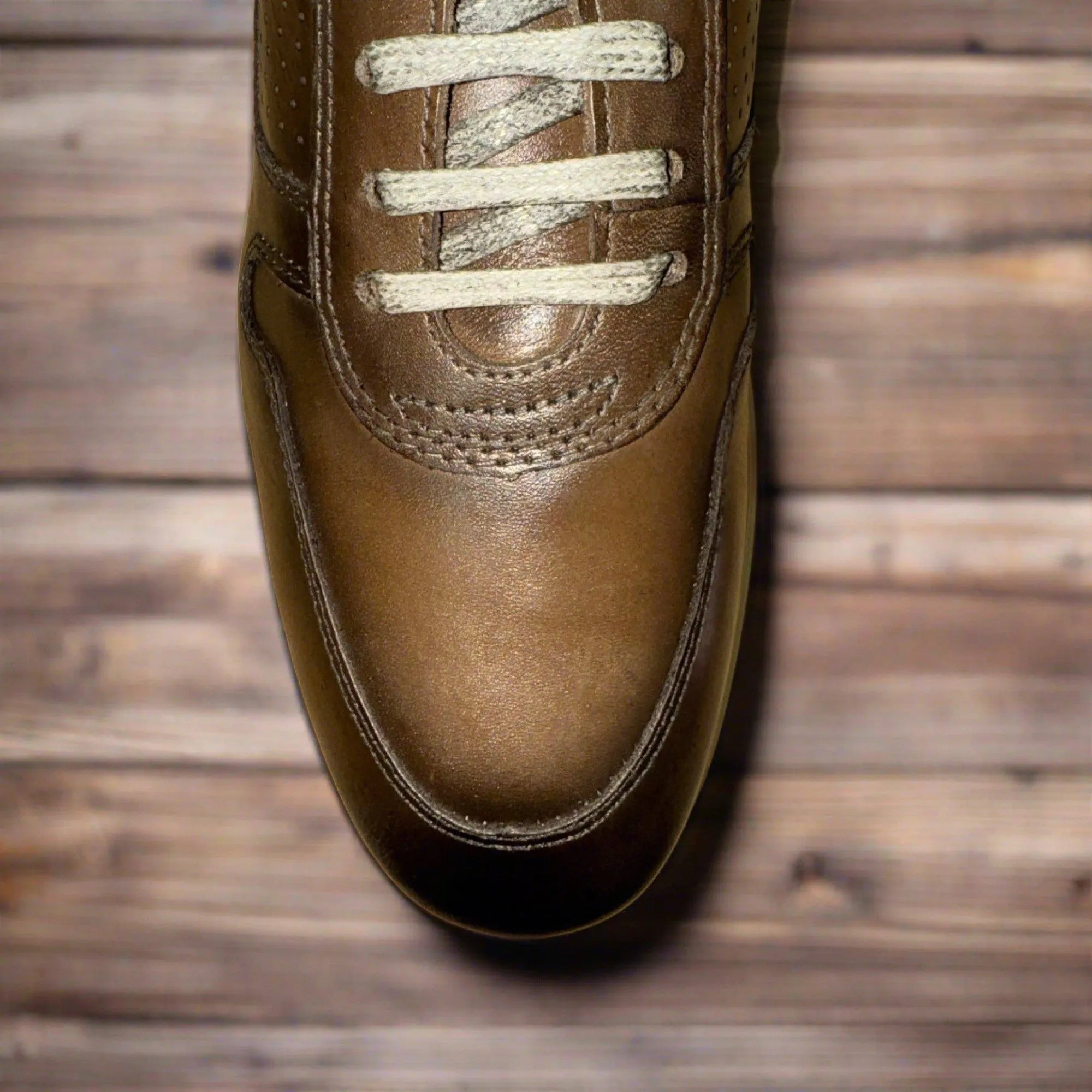 Savelli 5322 Mens Ash Brown Leather Lace Up Shoes
