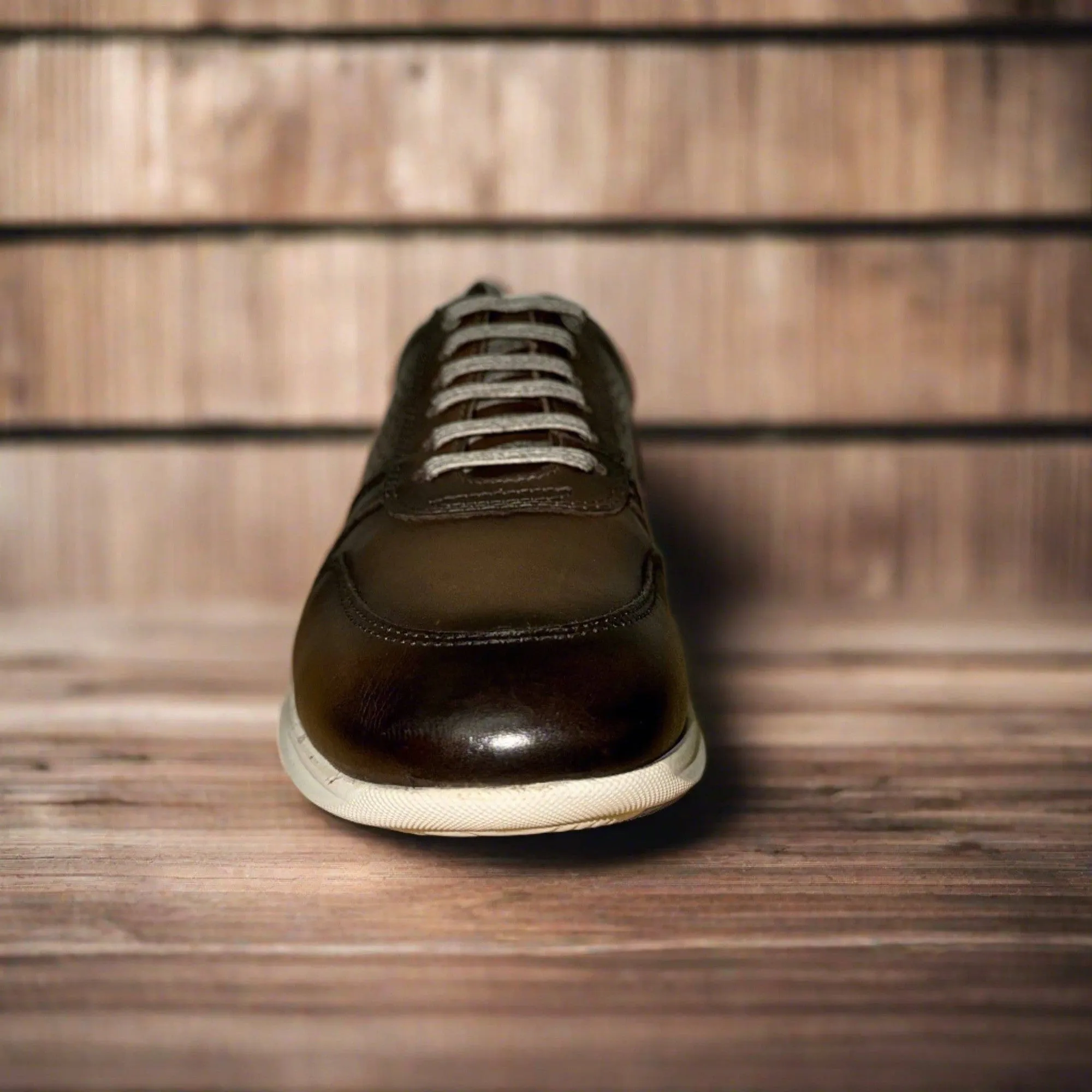 Savelli 5322 Mens Ash Brown Leather Lace Up Shoes