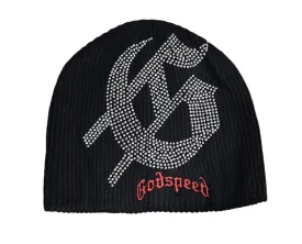 Studded Beanie Hat (Black) - GSTDBNEBLK