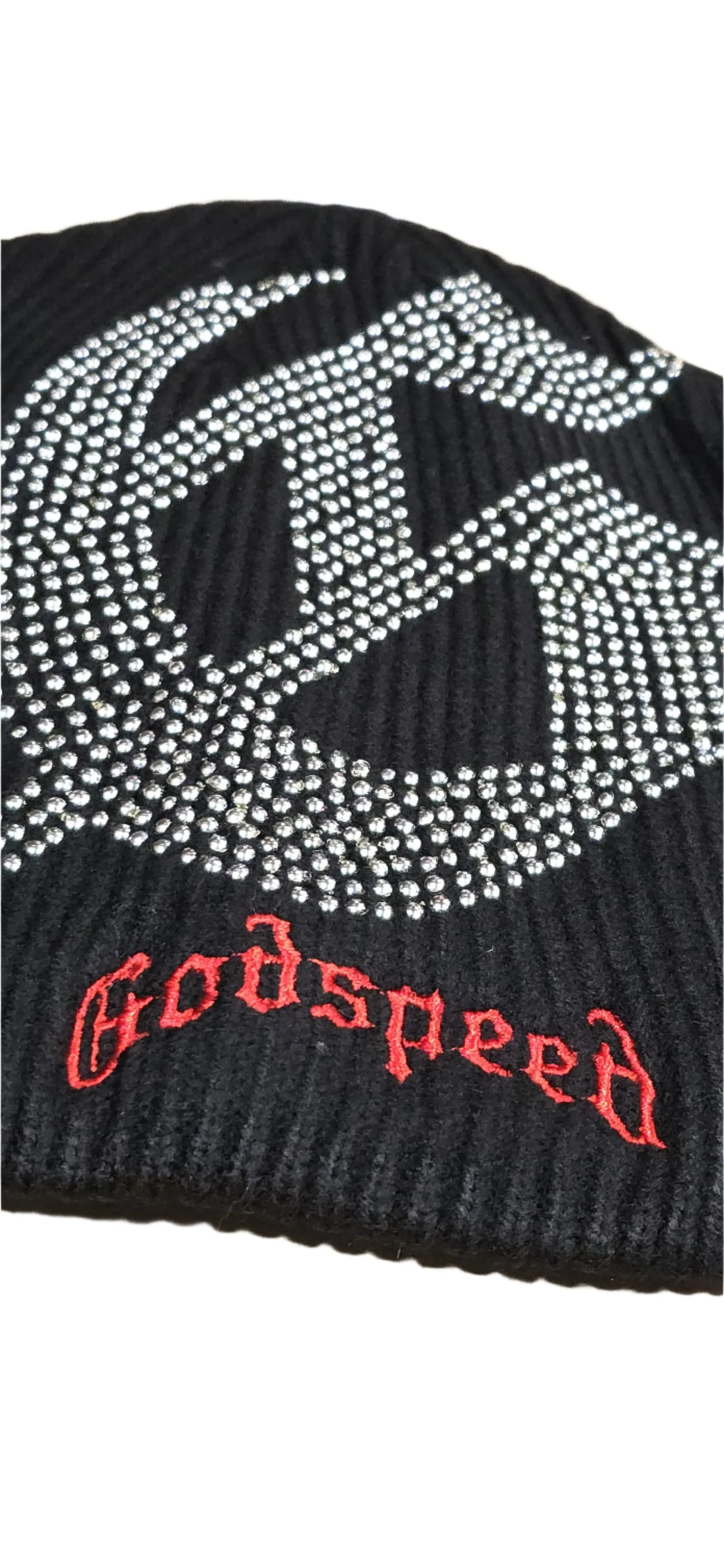 Studded Beanie Hat (Black) - GSTDBNEBLK