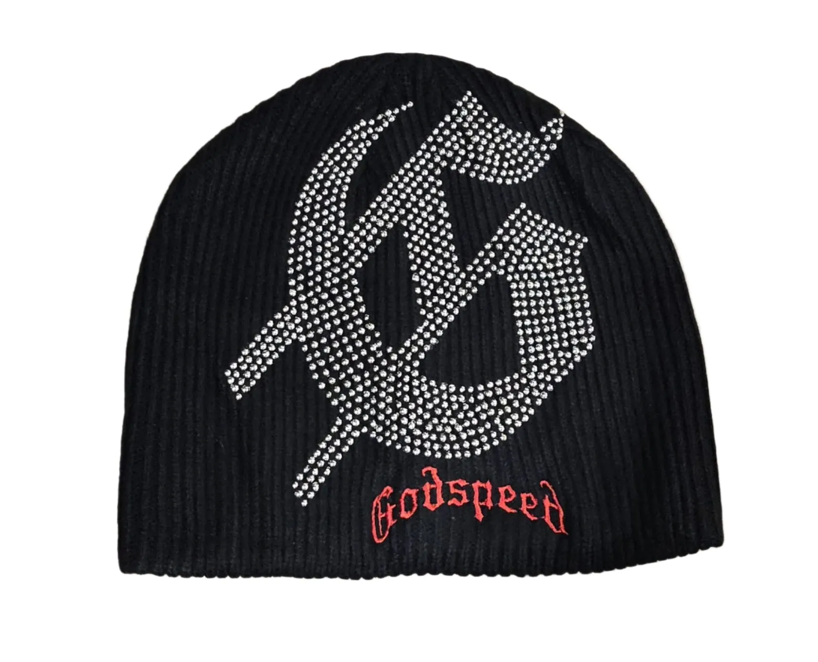 Studded Beanie Hat (Black) - GSTDBNEBLK