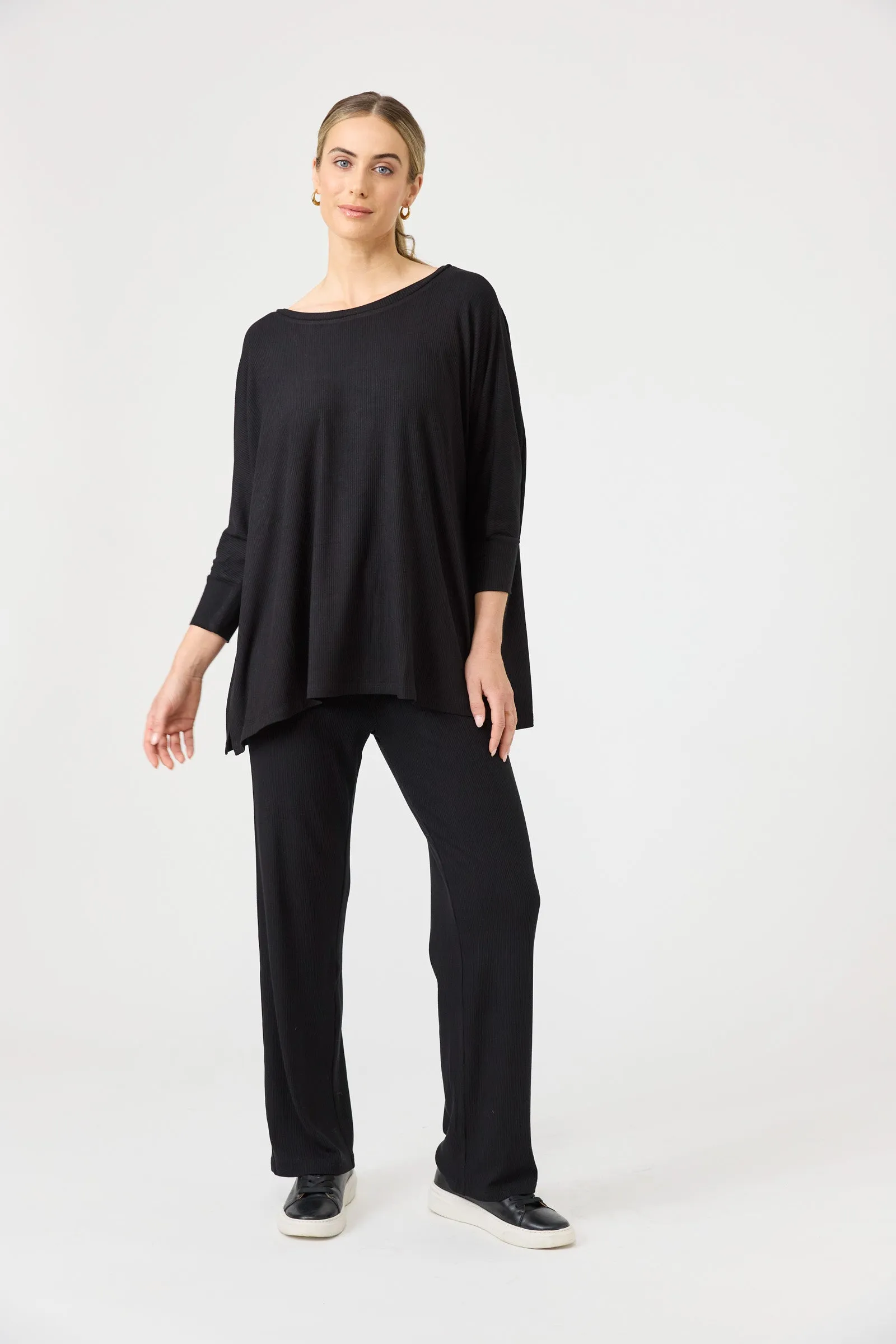 Studio Jersey Top - Ebony