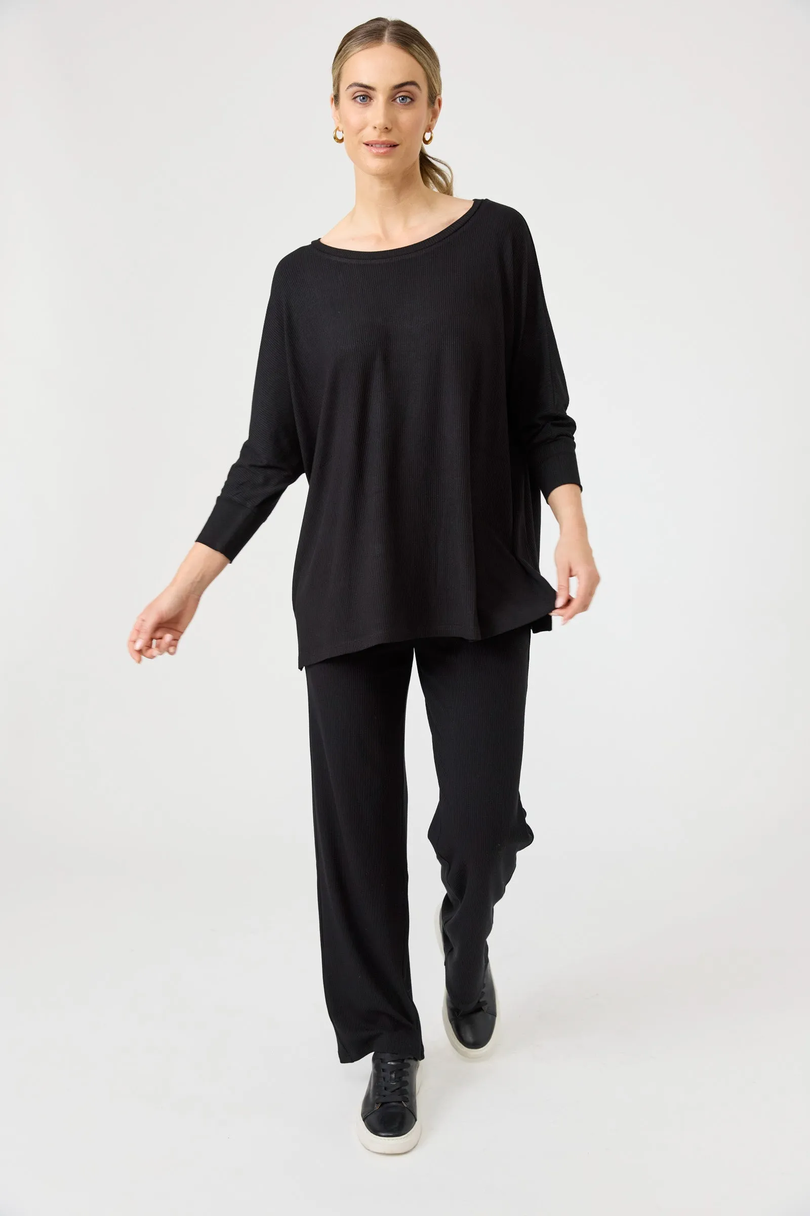 Studio Jersey Top - Ebony