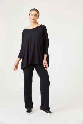 Studio Jersey Top - Ebony