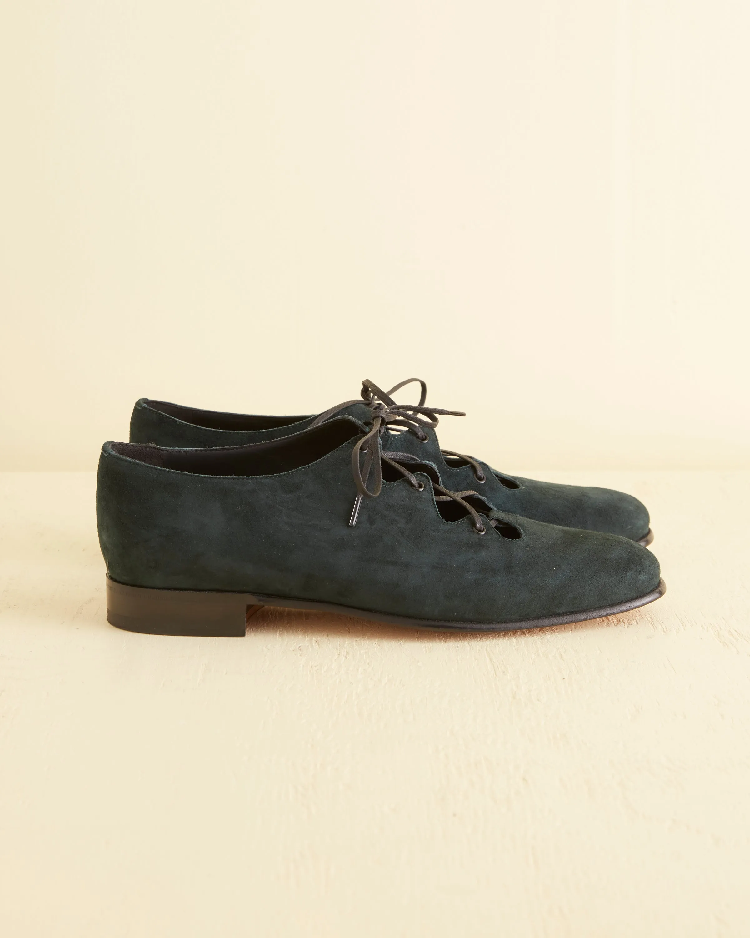 Suede County Clare Shoes - Green