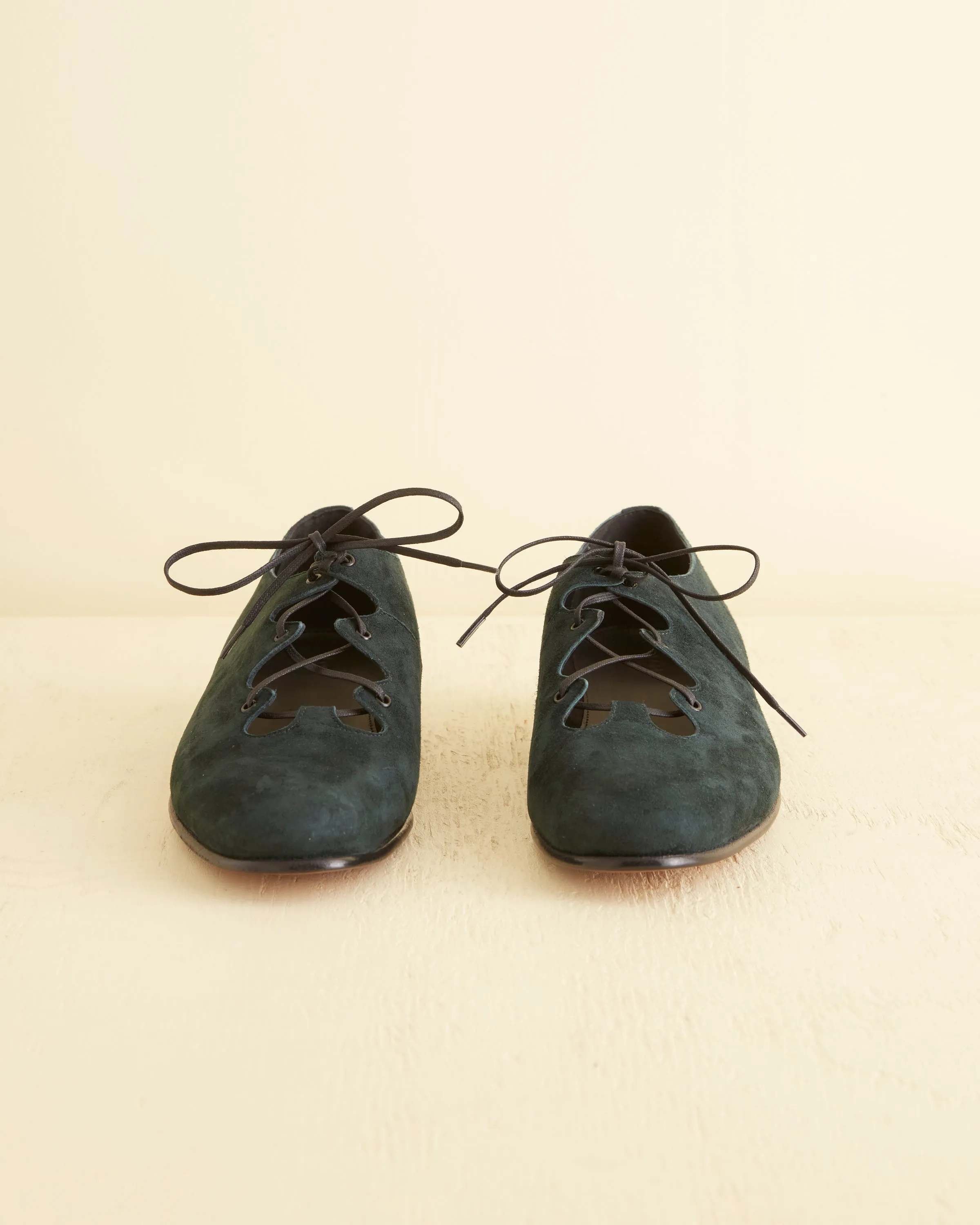 Suede County Clare Shoes - Green