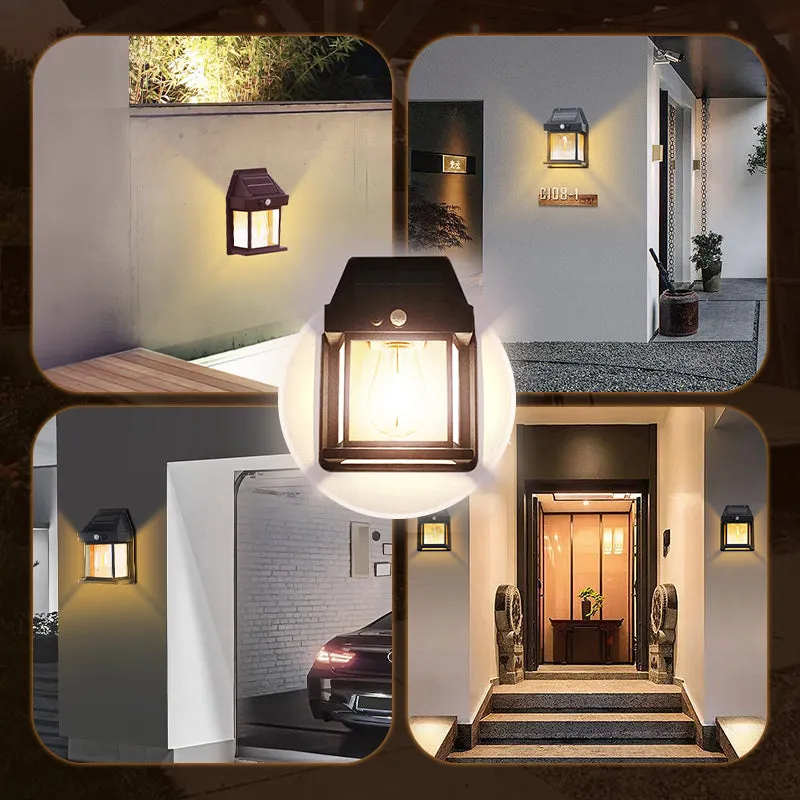 Summer Limited Discount Motion Sensor Solar Tungsten Wall Light