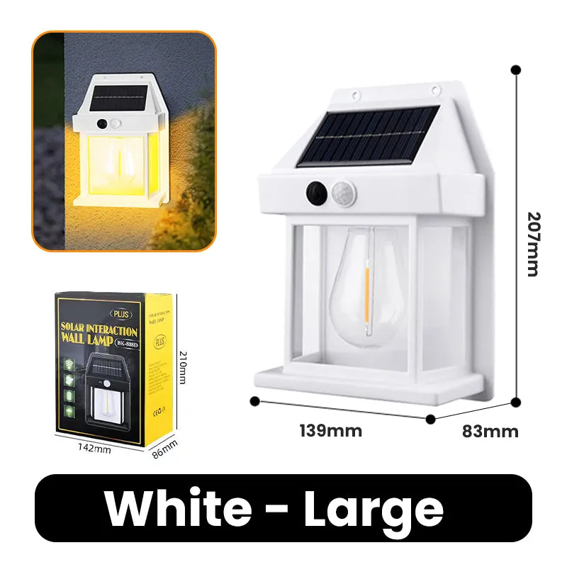 Summer Limited Discount Motion Sensor Solar Tungsten Wall Light