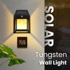Summer Limited Discount Motion Sensor Solar Tungsten Wall Light