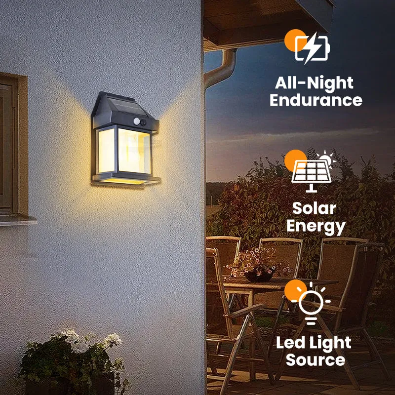 Summer Limited Discount Motion Sensor Solar Tungsten Wall Light