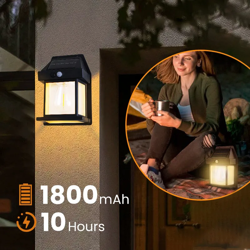 Summer Limited Discount Motion Sensor Solar Tungsten Wall Light