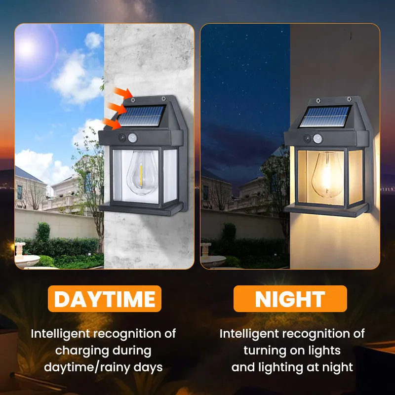 Summer Limited Discount Motion Sensor Solar Tungsten Wall Light