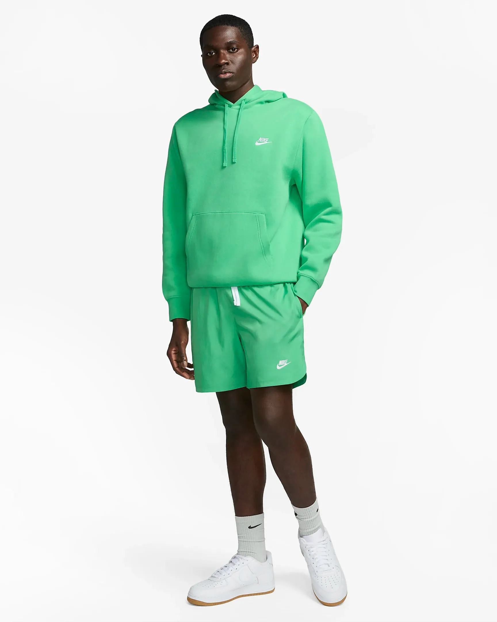 Sweat capuche Nike Sportswear Club fleece - Vert