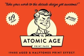 The Atomic Age Print Kit for Adobe Photoshop