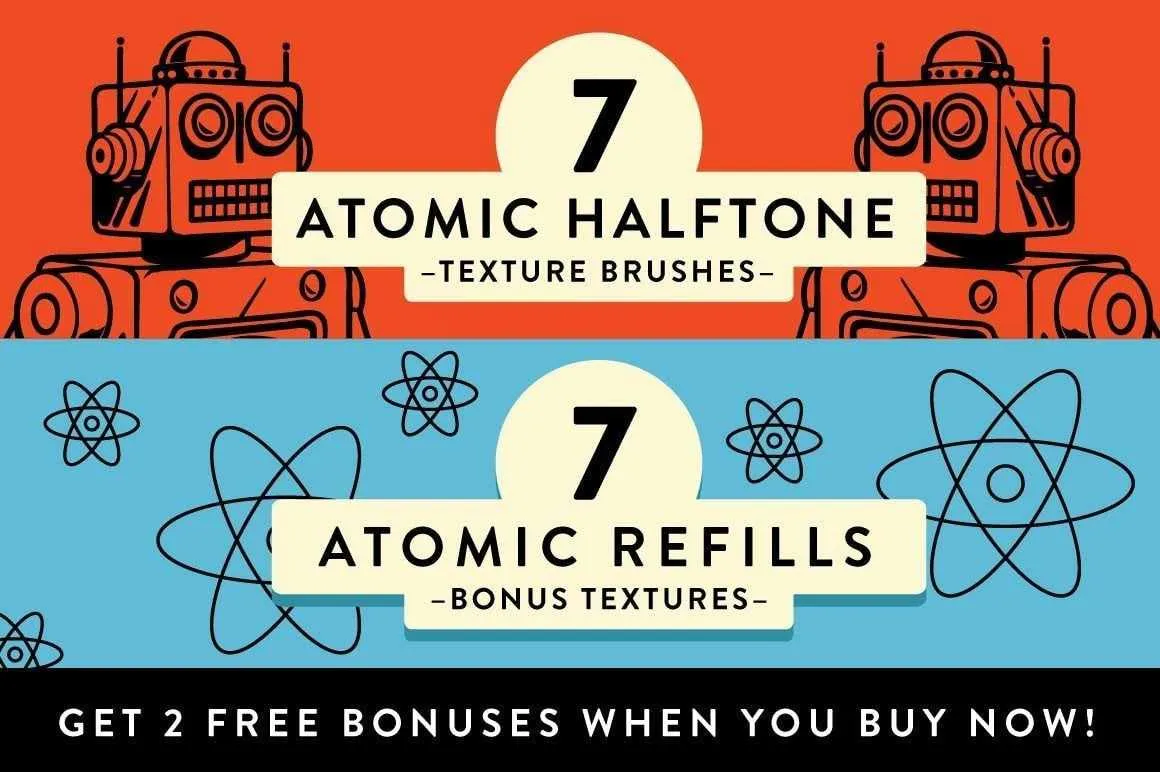 The Atomic Age Print Kit for Adobe Photoshop