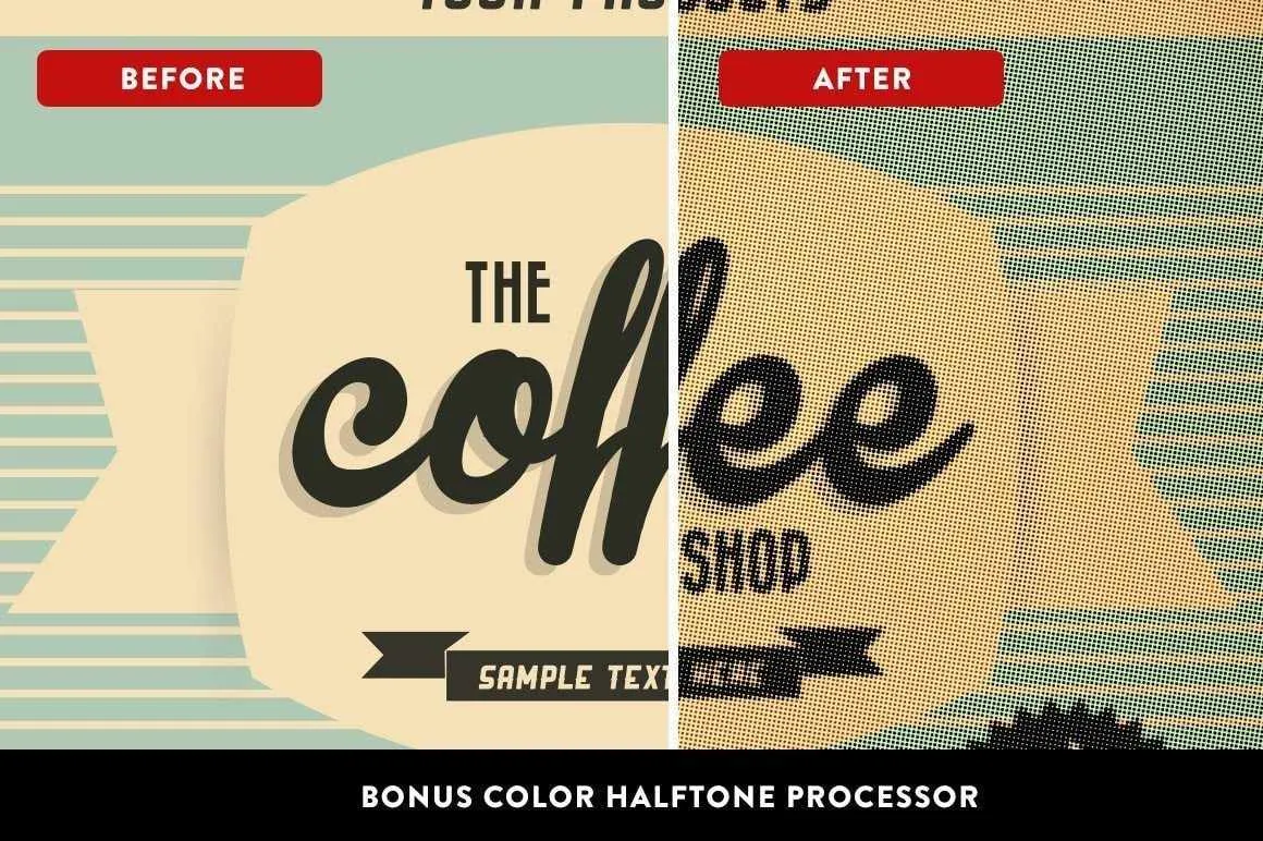 The Mid Century Print Pack Mega Bundle for Adobe Photoshop
