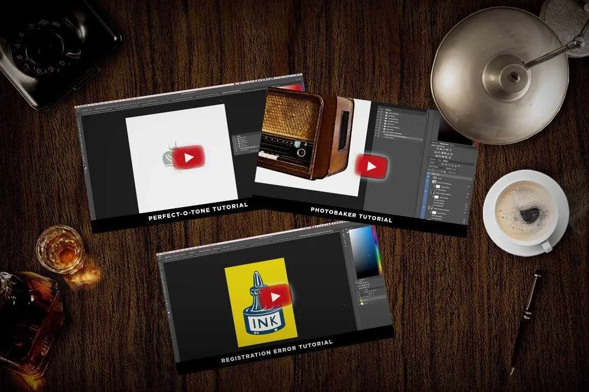 The Mid Century Print Pack Mega Bundle for Adobe Photoshop