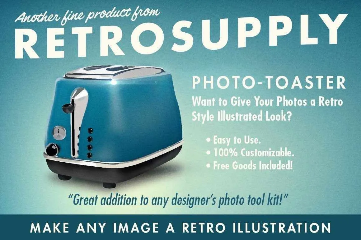 The Mid Century Print Pack Mega Bundle for Adobe Photoshop