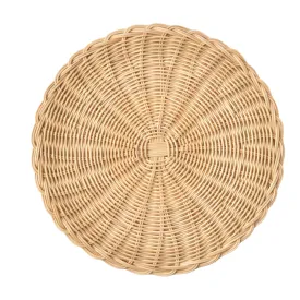 Wicker Round Placemat Natural Single