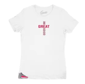 Womens - Retro 12 Racer Pink Greatness Cross Shirt