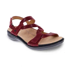 Womens Revere Emerald in Cherry Lizard
