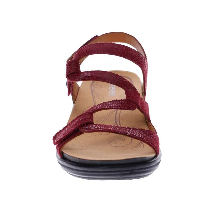Womens Revere Emerald in Cherry Lizard