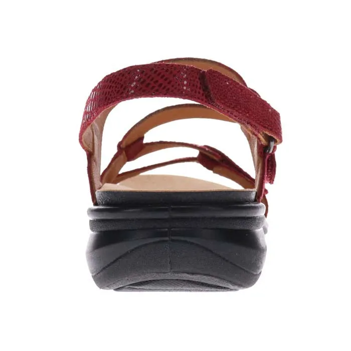 Womens Revere Emerald in Cherry Lizard